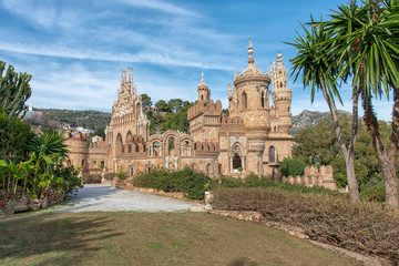 Fototapeta premium Beautiful castle in Benalmadena Spain