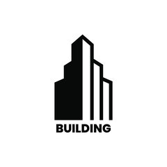 Fototapeta premium building logo like icon for business corporate, design template - vector illustration