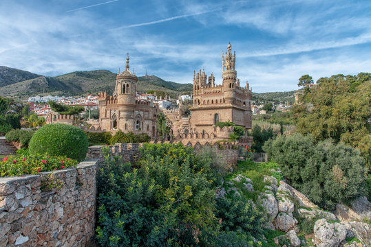 Beautiful castle in Benalmadena Spain