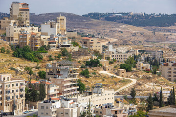 Fototapeta na wymiar Bethlehem, West Bank hills