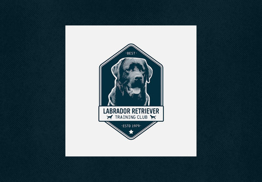 Vintage Logo Layout for Dog Center