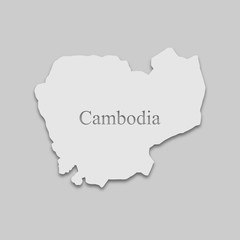 Obraz premium map of Cambodia