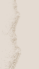 Trendiger, schicker Pastellhintergrund mit goldenem Glitzerpinselstrich © Anna Sokol