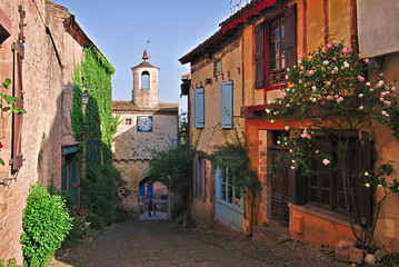 Old street in Cordes sur Ciel, France