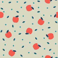 Seamless apple pattern