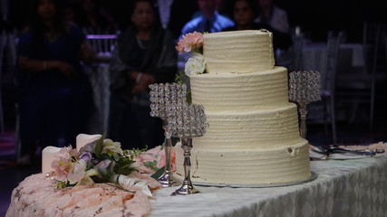 Wedding cake at a wedding