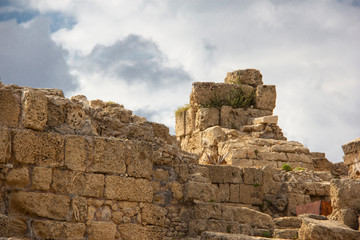 Roman ruins in Caesarea
