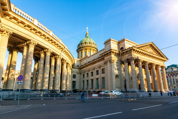 Fototapeta premium Kazan (Kazansky) Cathedral in Saint Petersburg, Russia