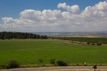 Naklejka premium Golan Heights farmland