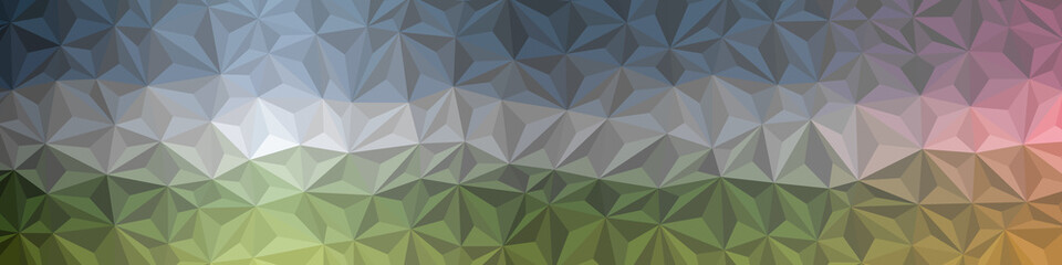 Abstract Low Polygon gradient Generative Art background illustration