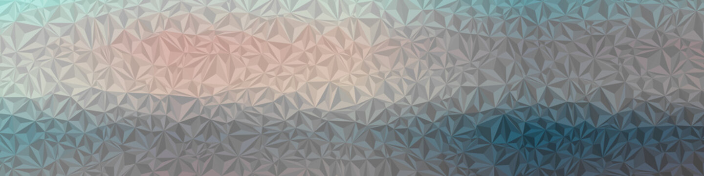 Abstract Low Polygon gradient Generative Art background illustration