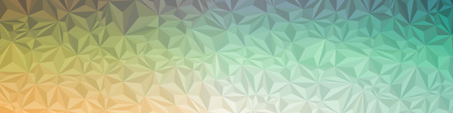 Abstract Low Polygon gradient Generative Art background illustration