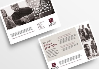 Flyer Layout with Sepia Elements