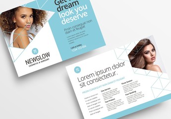 Light Blue and White Flyer Layout