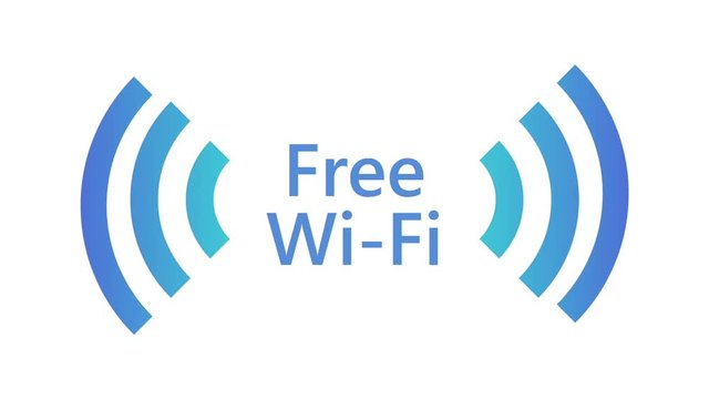 2D Animation of a Free WiFi sign icon
