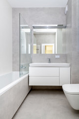 Fototapeta na wymiar Modern interior design - bathroom