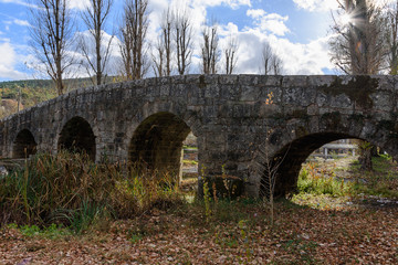 Fototapeta na wymiar Ancient roman bridge in Marvao