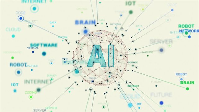 Creative Artificial Intelligence Bright Concept Animation