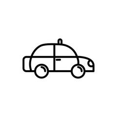 taxi car service transport linear design