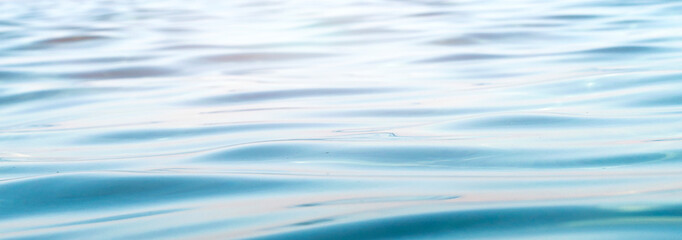 beautiful wave closeup, blurred background, panoramic shot.
