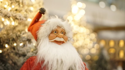 santa claus with christmas decorations