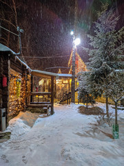 Beautiful villa on Christmas night