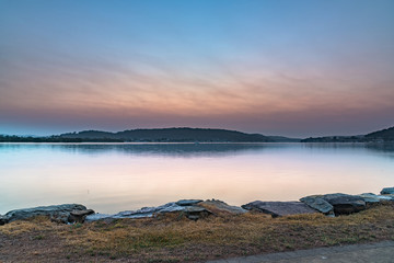 Soft and Gentle Sunrise over the Bay