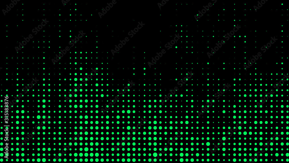 Fototapete Abstract glitch background. Vector particle pattern. Corrupted code.