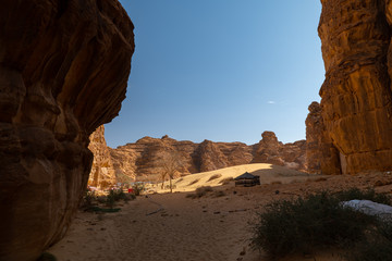Outcrops at ancient oasis ﻿﻿of Al Ula, Saudi Arabia