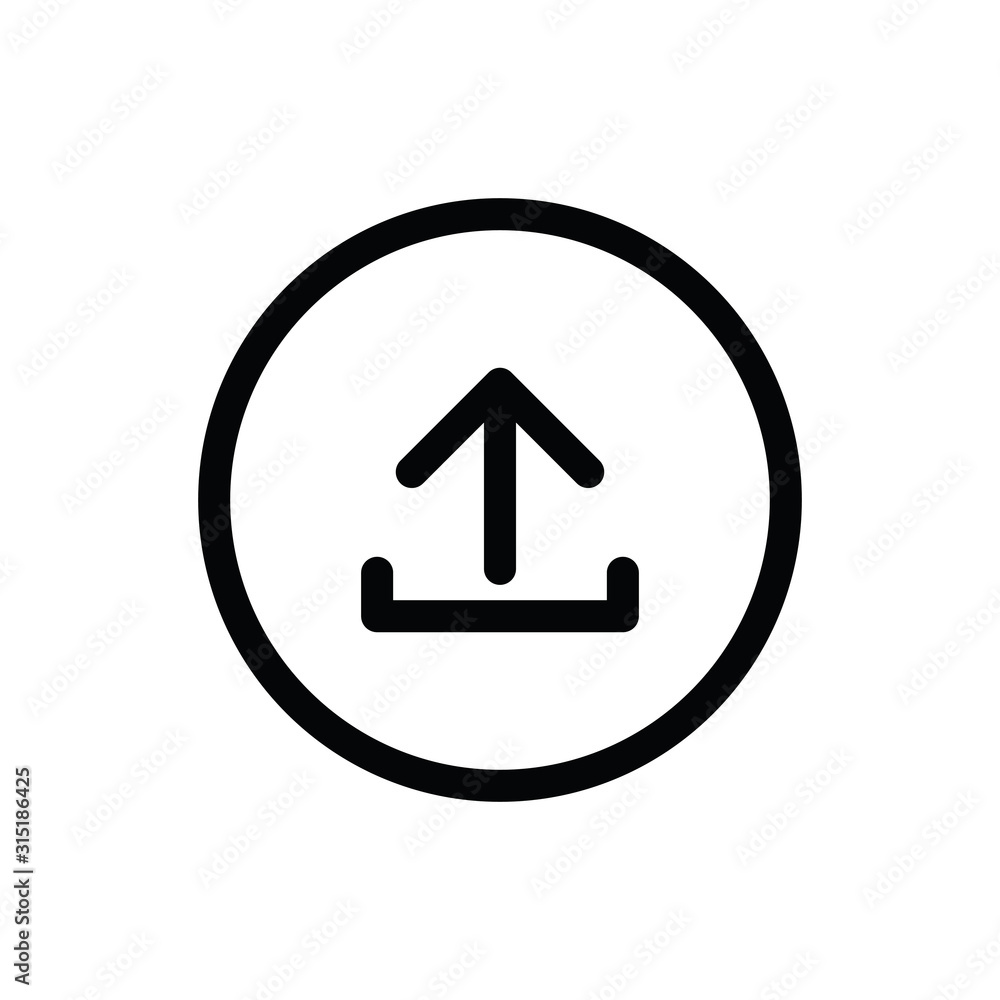 Poster upload icon. cloud upload vector icon. vector symbol