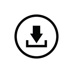 Fototapeta premium download icon. Cloud upload vector Icon. line style. vector symbol