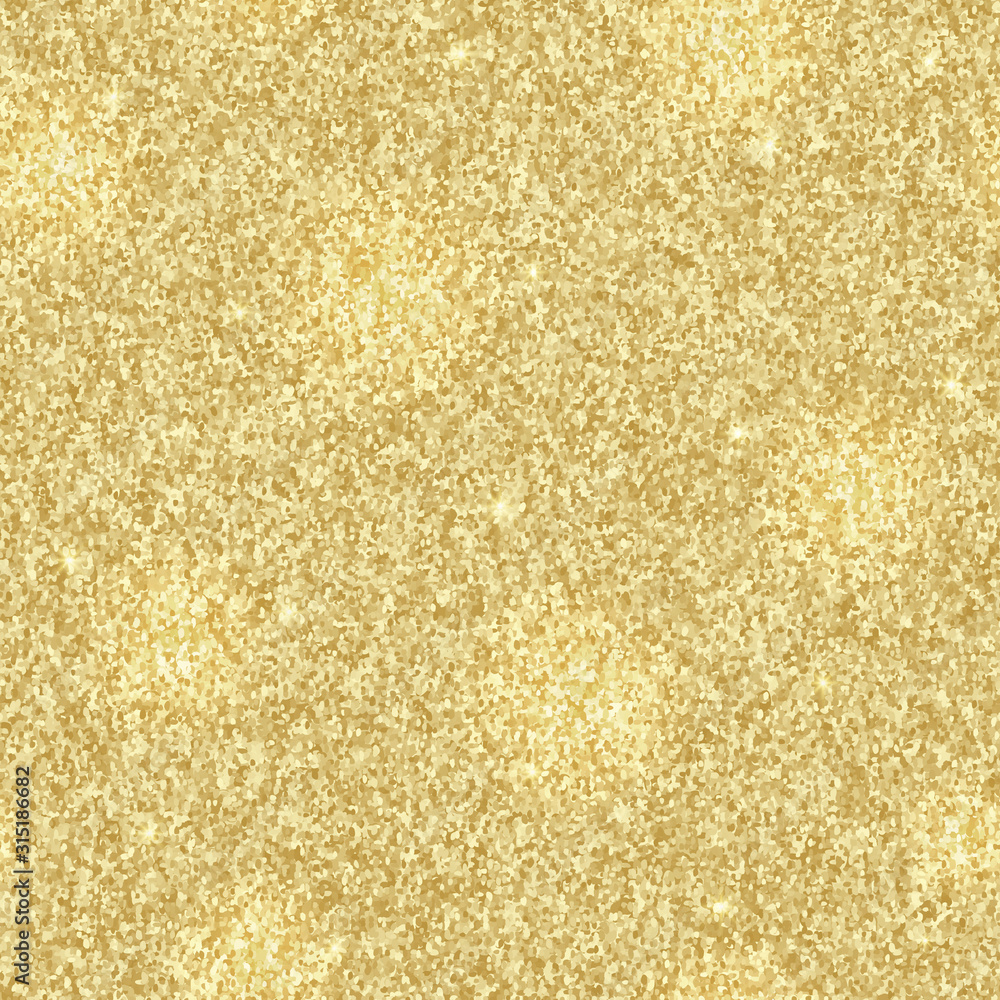 Poster shiny golden backdrop from sequins. seamless pattern shimmer foil. gold glitter texture. sparkle gol