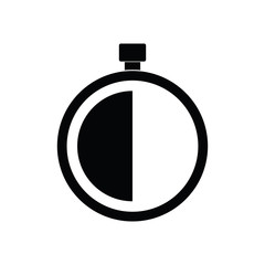 Stopwatch icon.  stop time icon. Vector icon for apps and websites 