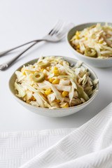 salad with cabbage and corn