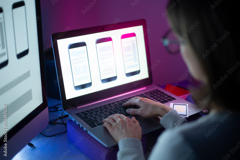 Poster design and development of mobile phone interface applications.