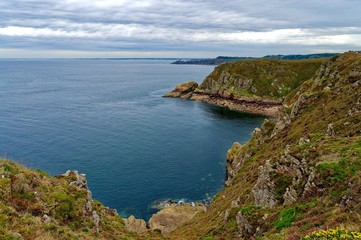 Cap Fréhel, Fort La Latte, Chemin des douaniers, GR34, Fréhel, La Latte, Côtes-d’Armor, Bretagne, France