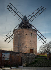 Fototapeta na wymiar Jerusalem windmill Goult ,provence , France.hill top village. provence.