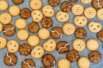 Obraz premium Christmas Cookies .Traditional Christmas Biscuits 