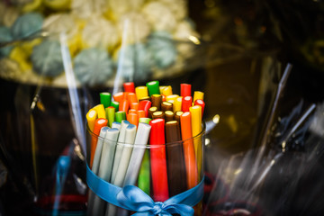 artisanal candies close up view