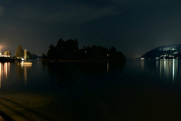 Obraz premium Isolino di San Giovanni (VB), Lago Maggiore, Piemonte, Italia.