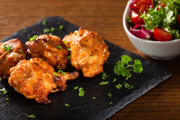 Roasted chicken drumsticks