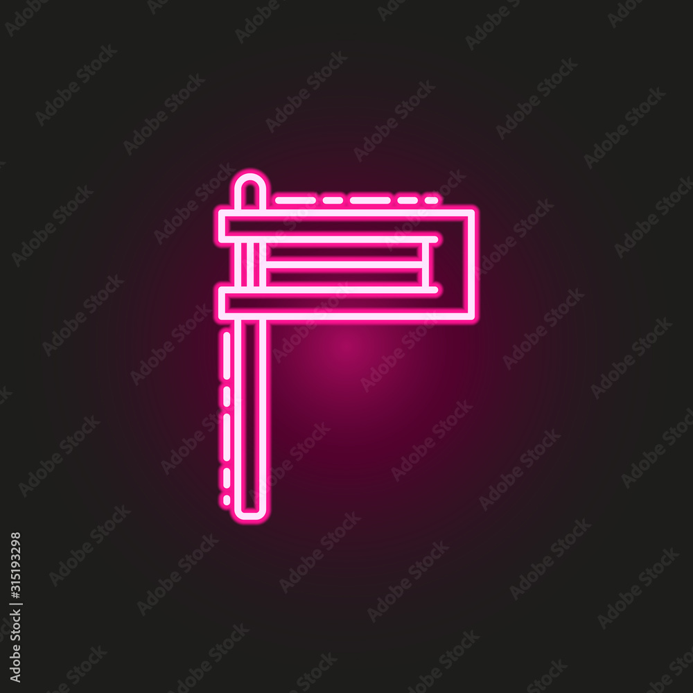 Poster gragger neon style icon. simple thin line, outline vector of judaism icons for ui and ux, website or
