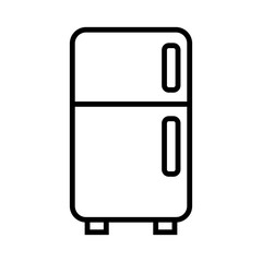 fridge freezer refrigerator condenser icon line color on white background