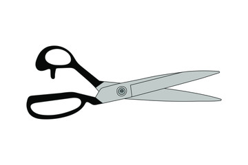 open scissors for cutting. Vectronic stock illustration eps10.