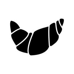 Croissant icon vector isolated on white background, Croissant sign, line or linear sign, element design in flat style