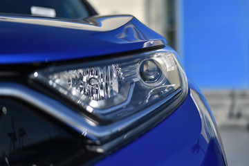 Blue Car Headlight 