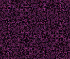 Pink lace pattern. Abstract seamless ornamental background. Crochet, knitted woven texture. Geometric ethnic simple wallpaper. Repetitive textile ornament. Radial, floral, oriental fabric texture