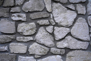 wall made of natural stone as background or texture