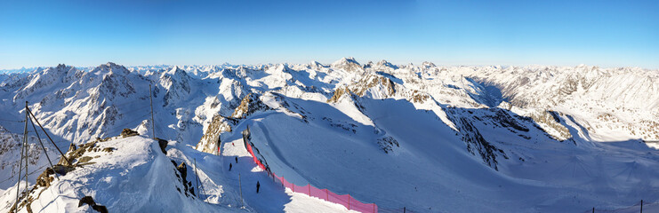 View From Pitztal Glacier Into
