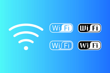 Wifi icons. Vector illustration